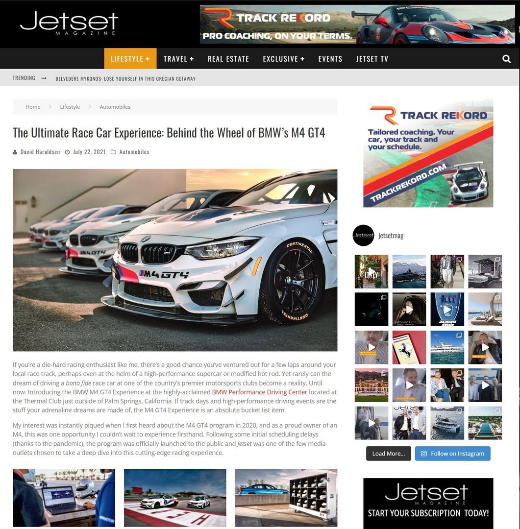 Jetset Magazine Feature: BMW M4 GT4 #Published #MagazineArticle