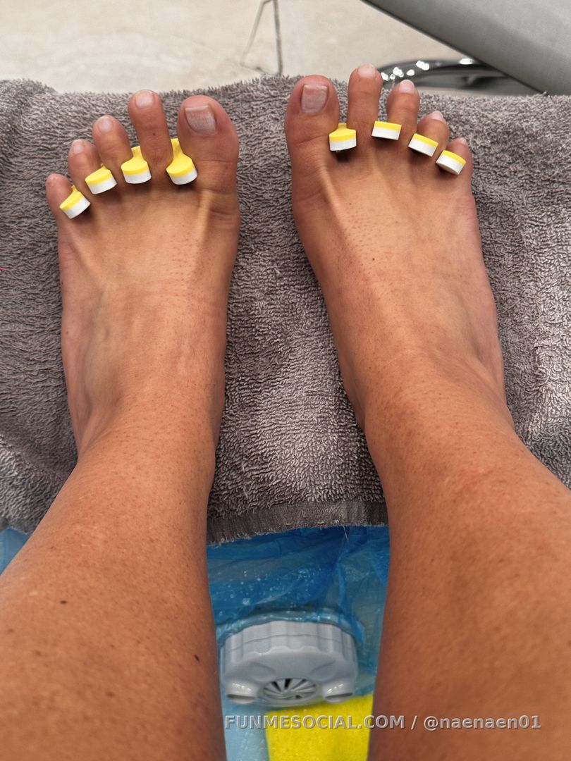 I keep a fresh pedicure so they can be worshiped 