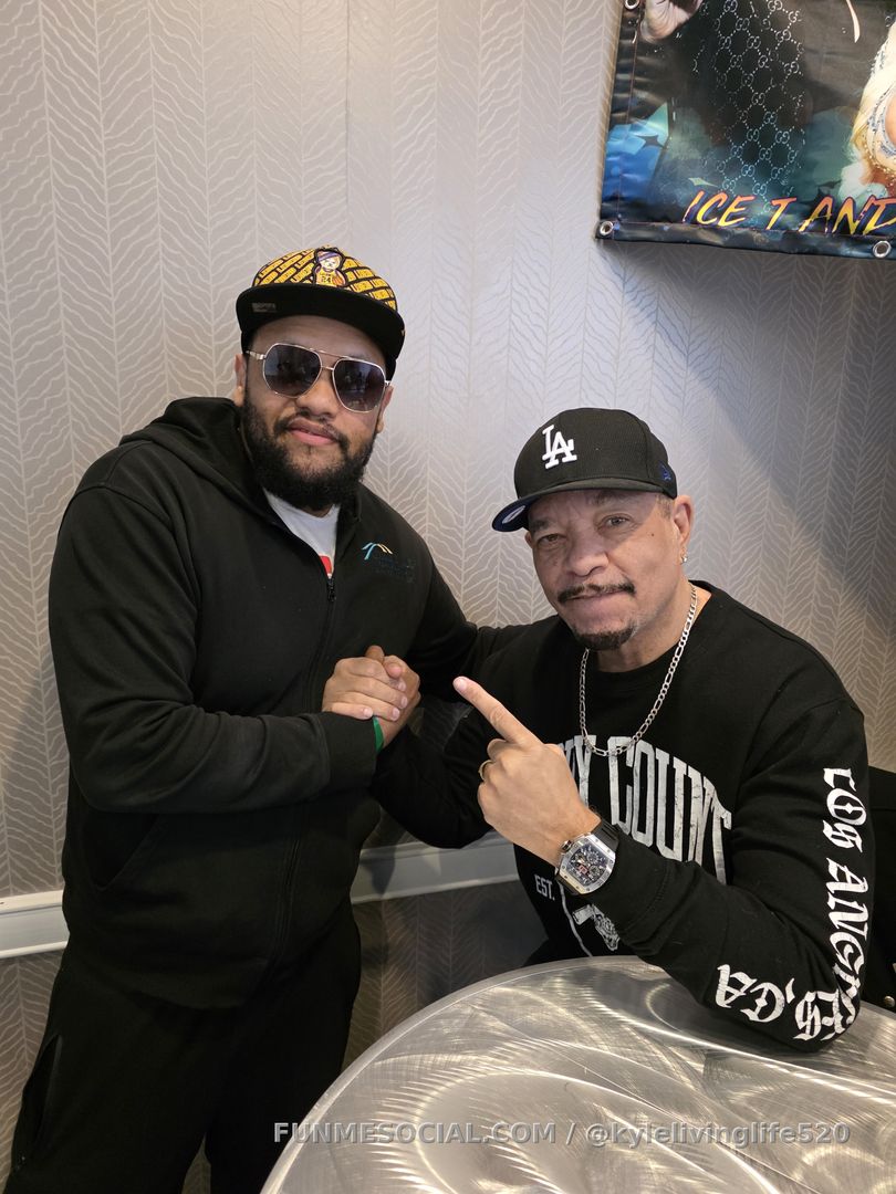 Me and the legendary ice t I've been a big fan of this man all my life from him transitioning from a rapper to an actor 